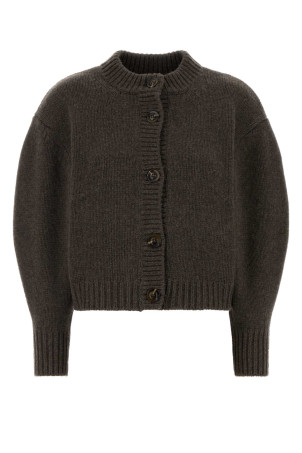 Chocolate wool Leonard cardigan SOEUR (CAR1305LEONARD)