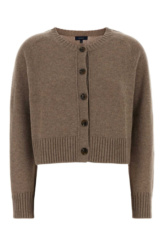 Cappuccino wool Virginia cardigan SOEUR (CAR1505VIRGINIA)