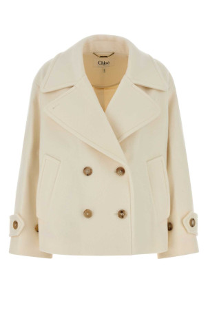 White wool blend coat CHLOE (CH25AMA96952)