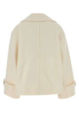 White wool blend coat CHLOE (CH25AMA96952)