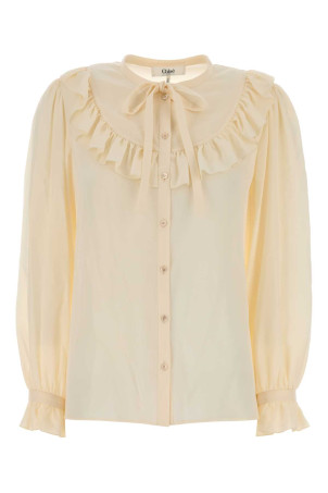 Cream silk shirt CHLOE (CH26WH112005)