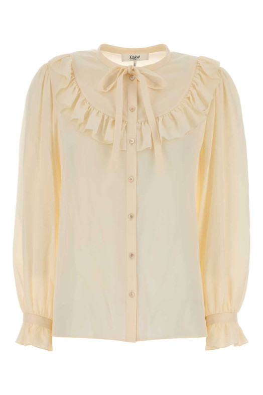 Cream silk shirt CHLOE (CH26WH112005)