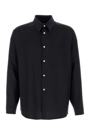 Midnight blue twill shirt MARNI (CUMU0061A3UTW839)