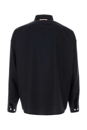 Midnight blue twill shirt MARNI (CUMU0061A3UTW839)