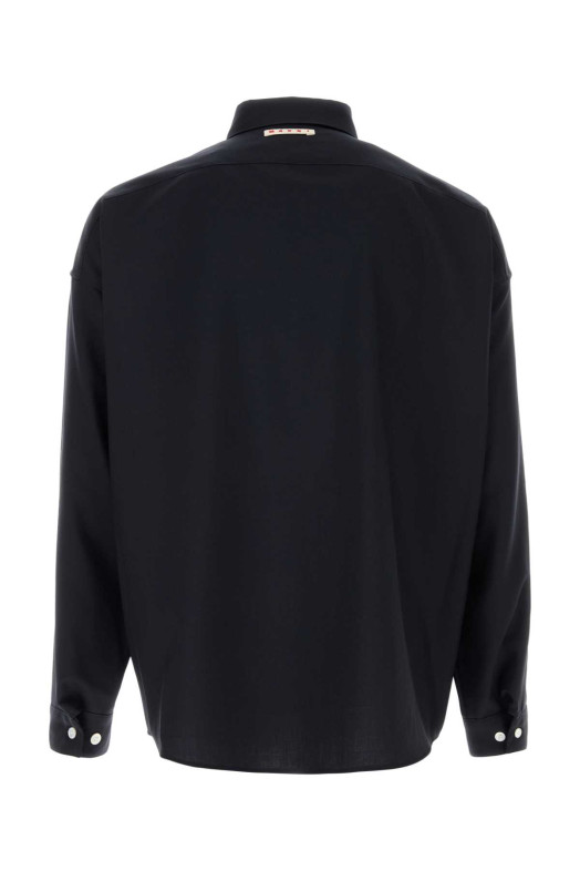 Midnight blue twill shirt MARNI (CUMU0061A3UTW839)