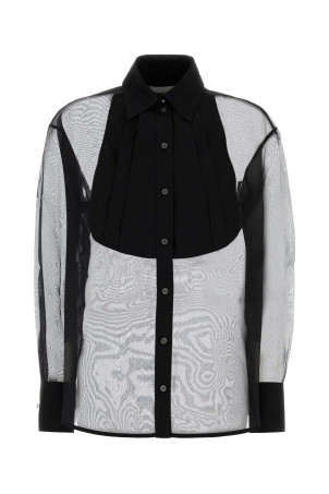 Black organza shirt DES PHEMMES (D126OU)