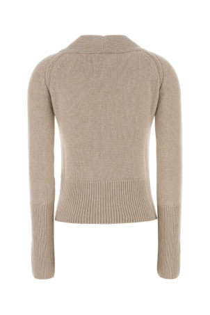 Sand cashmere cardigan ERMANNO SCERVINO (D495N728IWN)