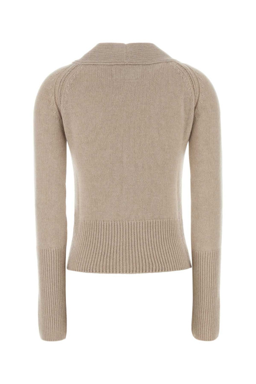 Sand cashmere cardigan ERMANNO SCERVINO (D495N728IWN)