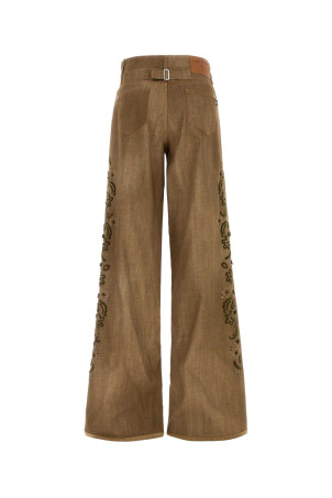 Brown jersey baggy pant ERMANNO SCERVINO (D497P707IETEJLQ)