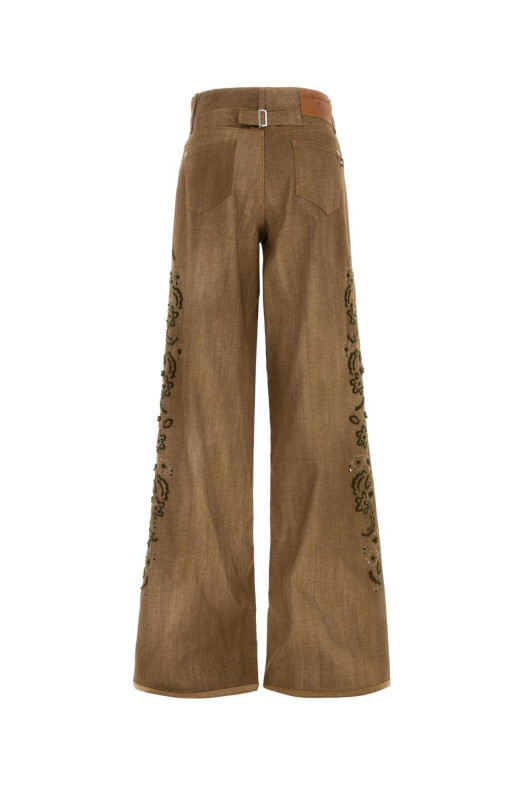 Brown jersey baggy pant ERMANNO SCERVINO (D497P707IETEJLQ)