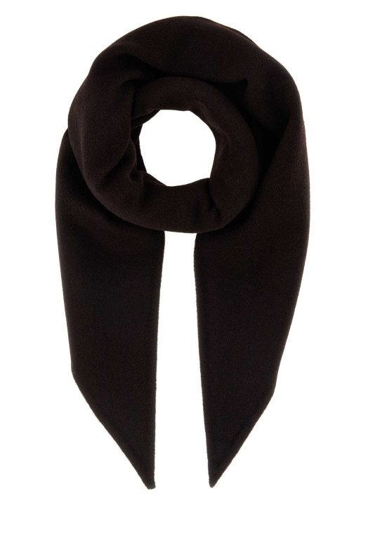 Dark brown wool blend Jamelia scarf SOEUR (ECH1281JAMELIA)