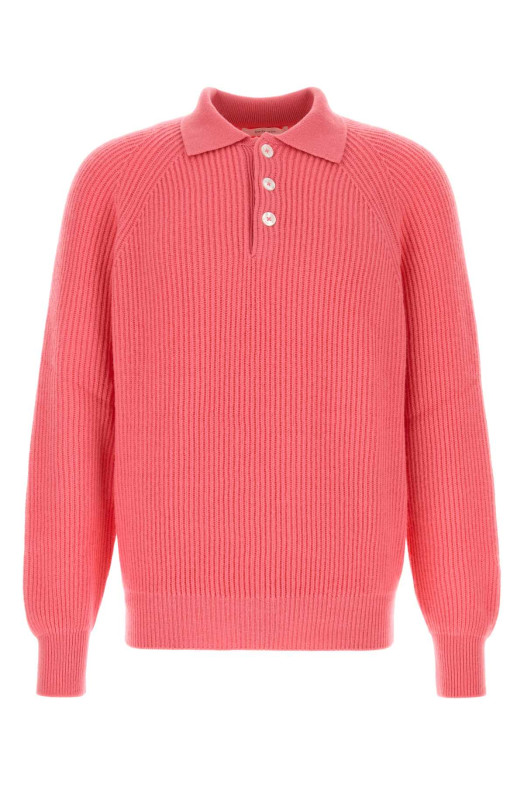 Pink cashmere Diana polo shirt UMIT BENAN (FW26M900219030376)