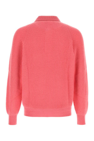 Pink cashmere Diana polo shirt UMIT BENAN (FW26M900219030376)