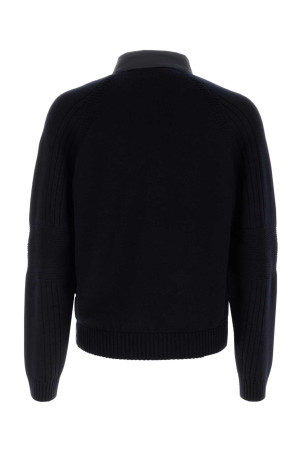 Midnight blue wool blend jacket MONCLER GRENOBLE (L20979B00003M1122)