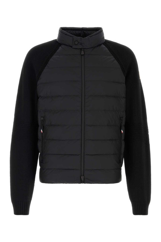 Черный пиджак из смешанной шерсти MONCLER GRENOBLE (L20979B00003M1122)