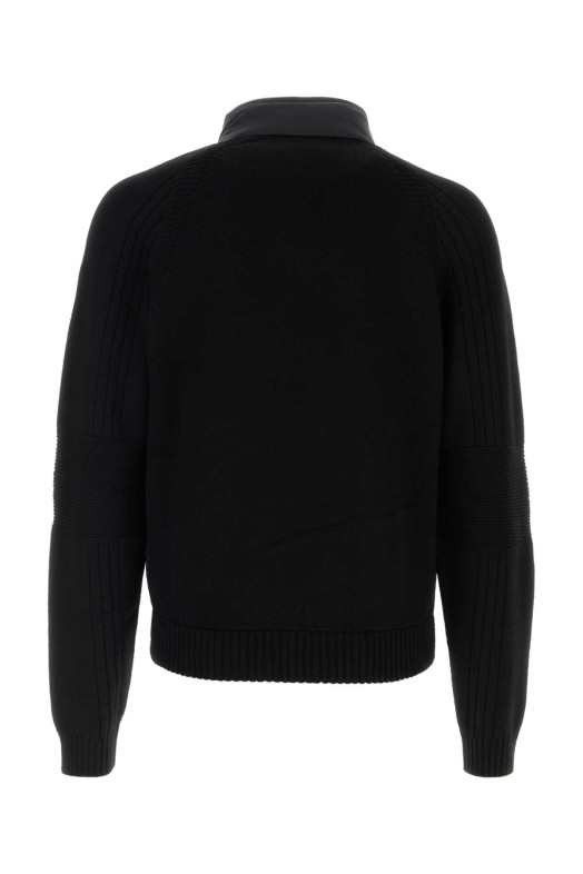 Черный пиджак из смешанной шерсти MONCLER GRENOBLE (L20979B00003M1122)