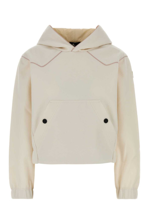 Ivory flannel sweatshirt MONCLER GRENOBLE (L20988G0001289B08)