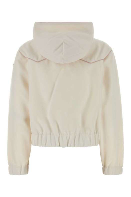 Ivory flannel sweatshirt MONCLER GRENOBLE (L20988G0001289B08)
