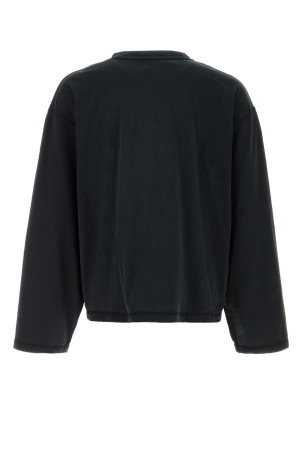 Black cotton oversize t-shirt Black PURPLE DENIM (M2039TJBP426)