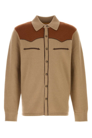 Cappuccino cashmere Western shirt GUEST IN RESIDENCE (M34710LM)