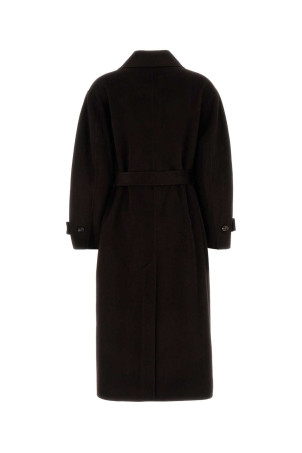Chocolate wool blend James coat SOEUR (MAN1153JAMES)