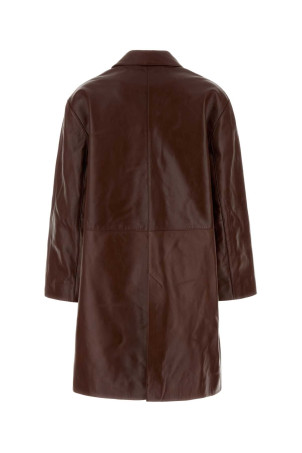Brown leather Logan jacket SOEUR (MAN1389LOGAN)