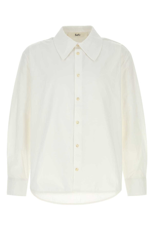 White poplin Trino shirt SEFR (MFW25TRINOWHI)