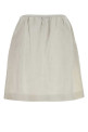Chalk linen skirt MIU MIU (MG2768SOOO6733)