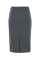 Dark grey stretch poplin skirt MIU MIU (MG2776SOOO6472)