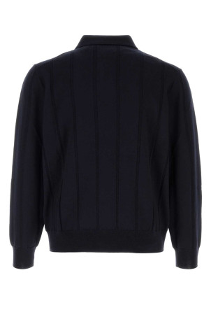 Midnight blue wool polo shirt CANALI (MK02483C1134)