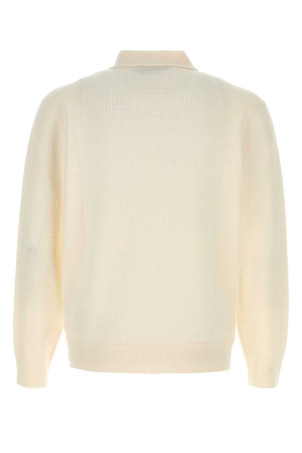 Ivory wool blend polo shirt CANALI (MK02547C1237)