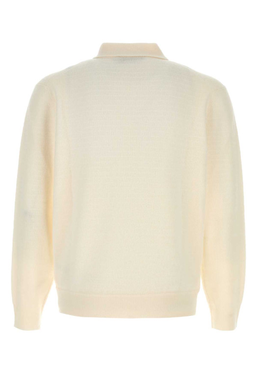 Ivory wool blend polo shirt CANALI (MK02547C1237)