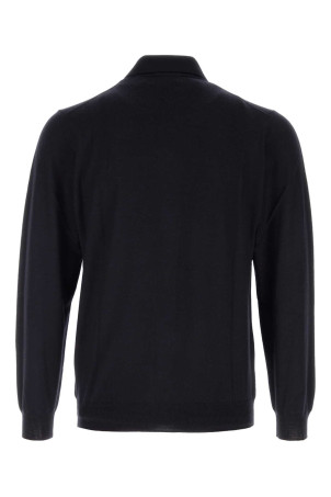 Midnight blue wool cardigan FEDELI (MU005881)
