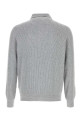 Grey wool blend polo shirt FEDELI (MU006551)