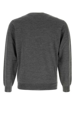 Dark grey wool sweater Pink FEDELI (MU007012)