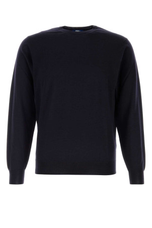 Midnight blue wool sweater FEDELI (MU007012)