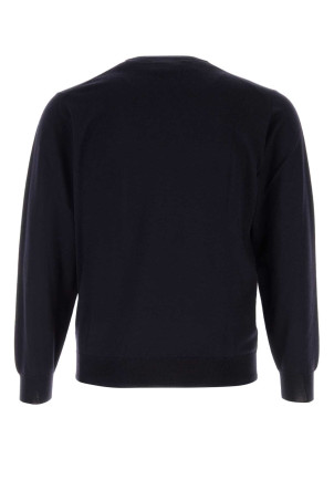 Midnight blue wool sweater FEDELI (MU007012)