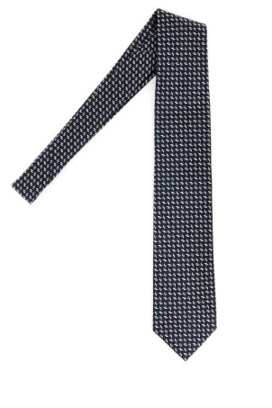 Embroidered silk tie BRIONI (O61D00OD430)