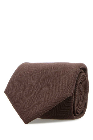 Brown wool tie BRIONI (O61D00ODA07)