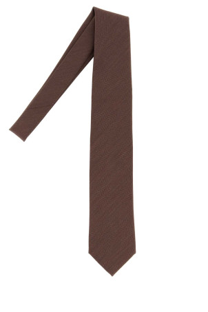 Brown wool tie BRIONI (O61D00ODA07)