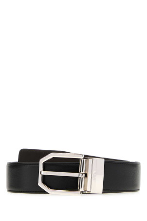 Black leather reversible belt BRIONI (OBMF0LPB722)