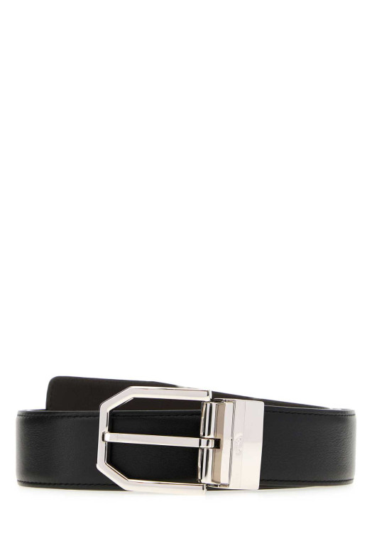 Black leather reversible belt BRIONI (OBMF0LPB722)