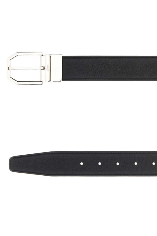 Black leather reversible belt BRIONI (OBMF0LPB722)