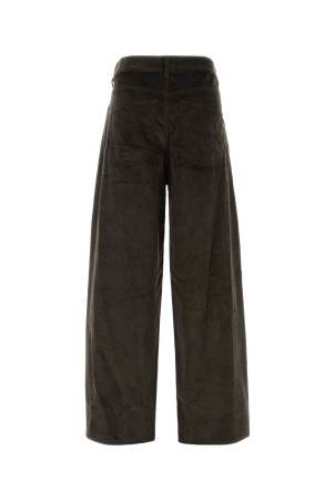 Dark brown corduroy wide-leg pant SOEUR (PAN0178GUNTHER)