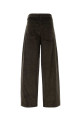 Dark brown corduroy wide-leg pant SOEUR (PAN0178GUNTHER)