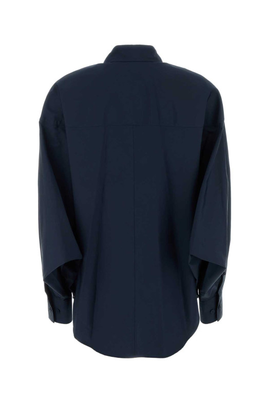 Navy blue poplin shirt Black LOEWE (S359Y05XI7)