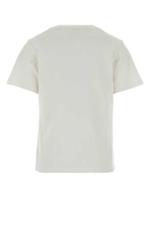 White cotton blend t-shirt White LOEWE (S359Y22XB3)