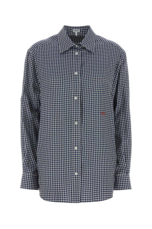 Embroidered twill shirt BLUE LOEWE (S540Y05XE5)
