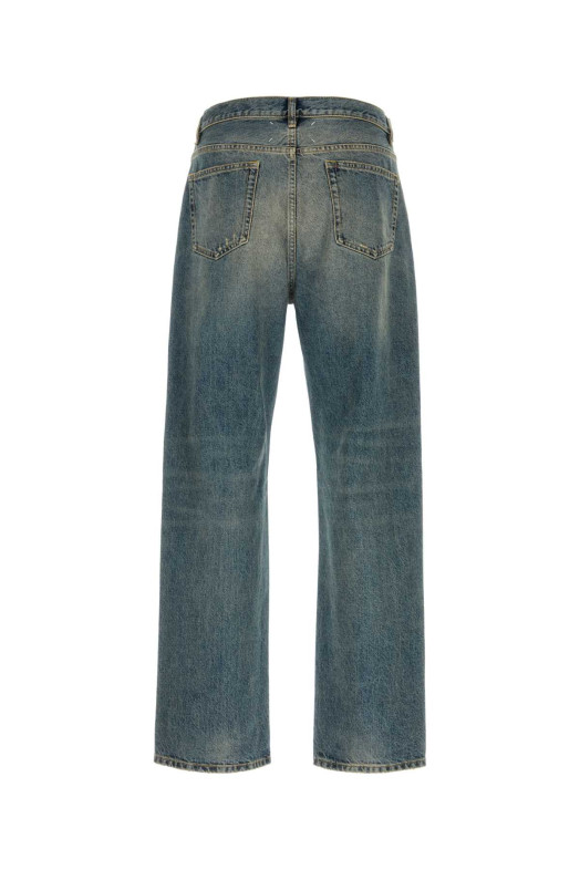 DISTRESSED DENIM TROUSERS Black MAISON MARGIELA (S67LA0053M30066)