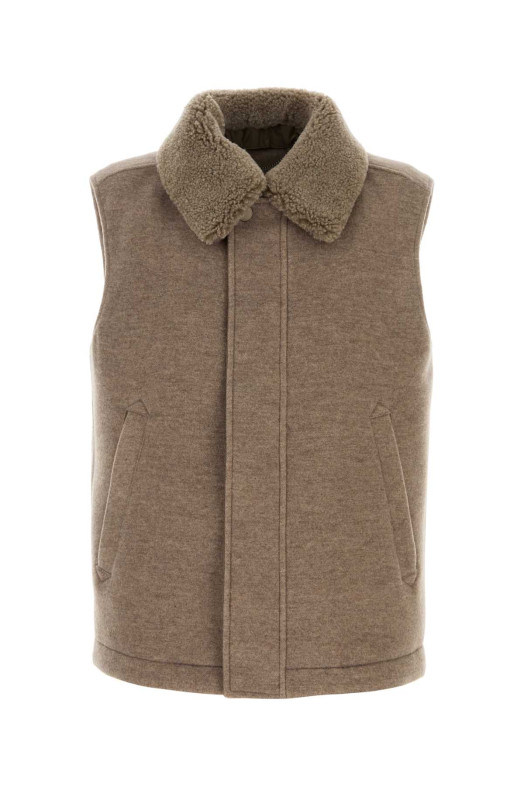 Cappuccino wool blend vest CANALI (SG0351741107)